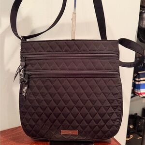 Vera Bradley Hipster Black Quilted Crossbody Bag